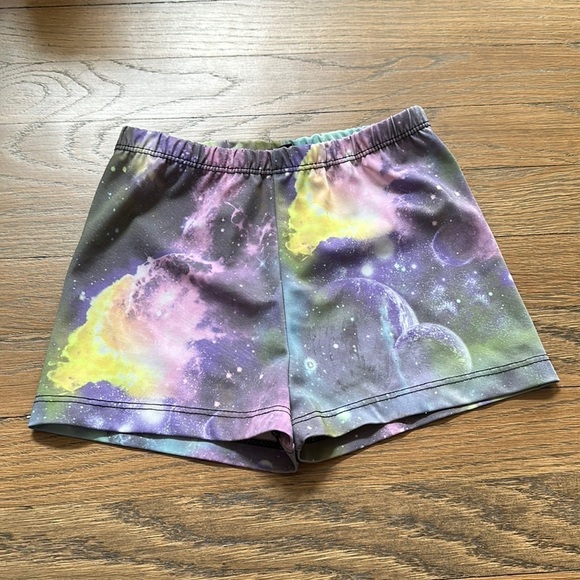 ZARA Terez Kid’s Galaxy Shorts - Size Large - Picture 1 of 4